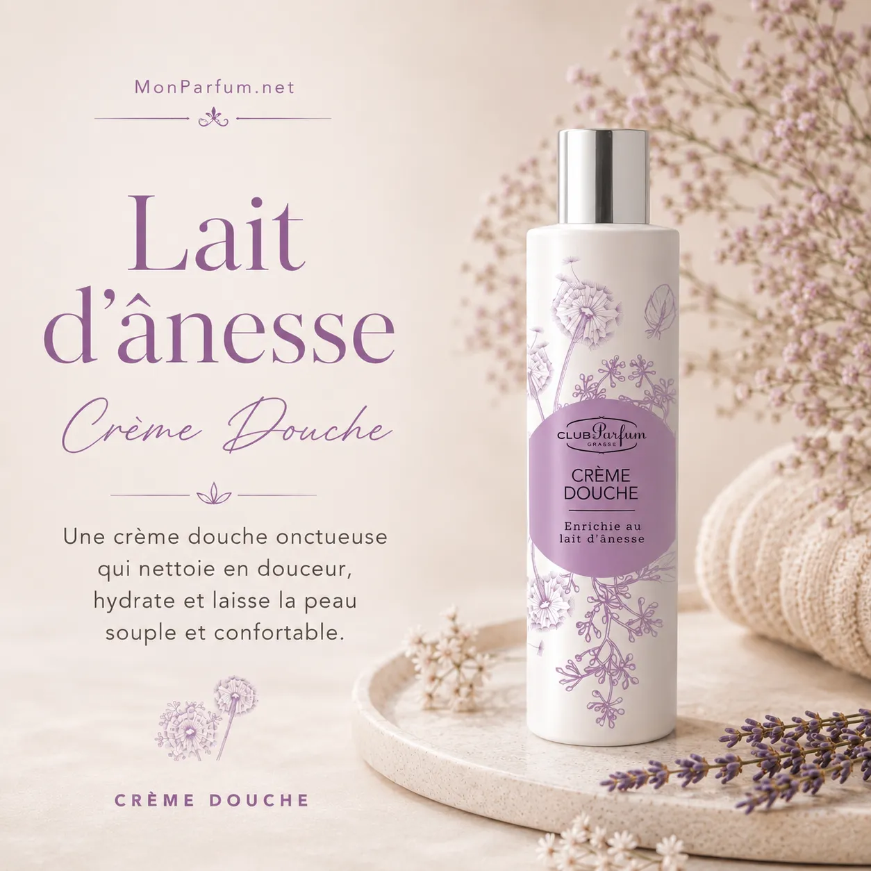 CREME DOUCHE 200 ML<br>au lait ânesse