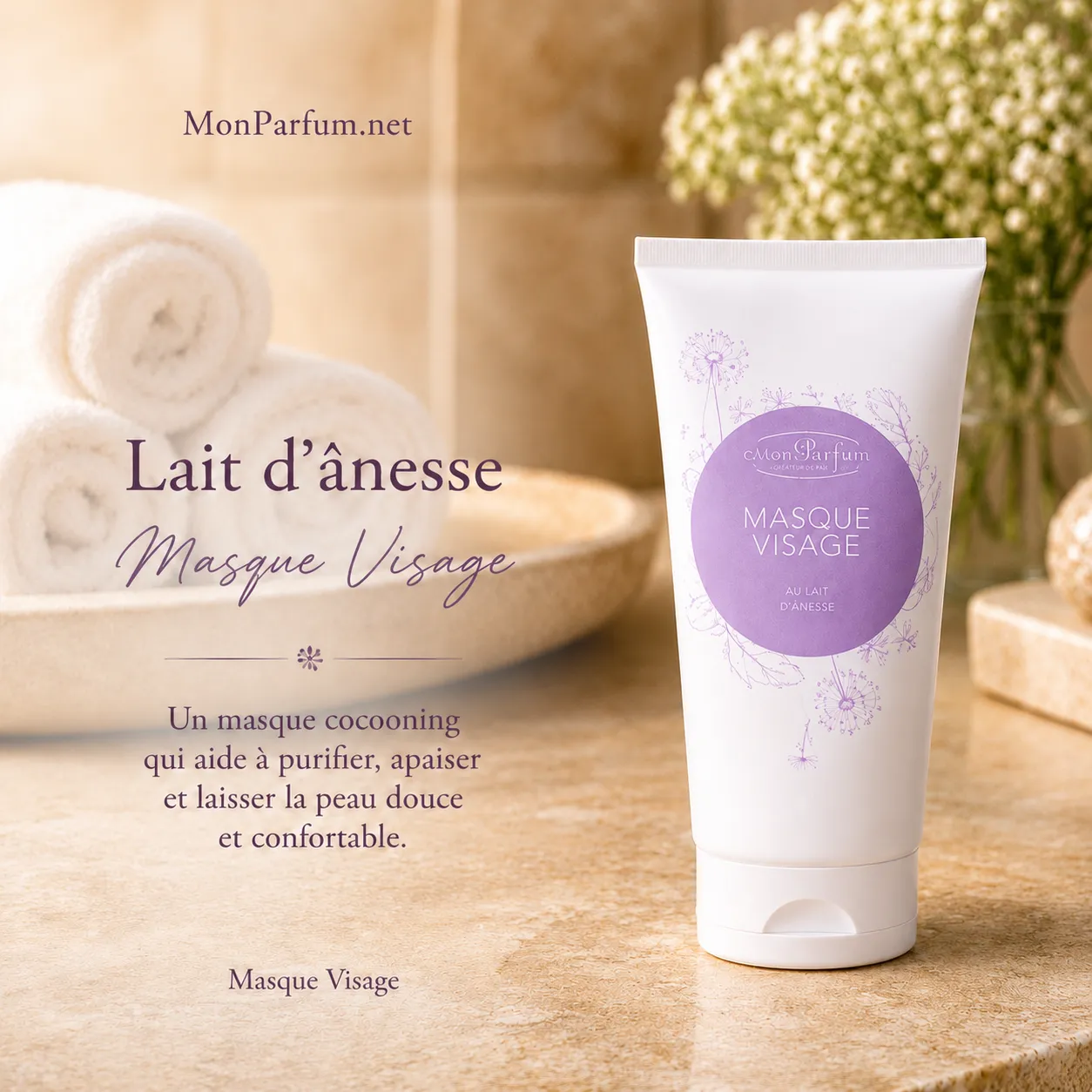 MASQUE VISAGE 75 ML<br>au lait ânesse