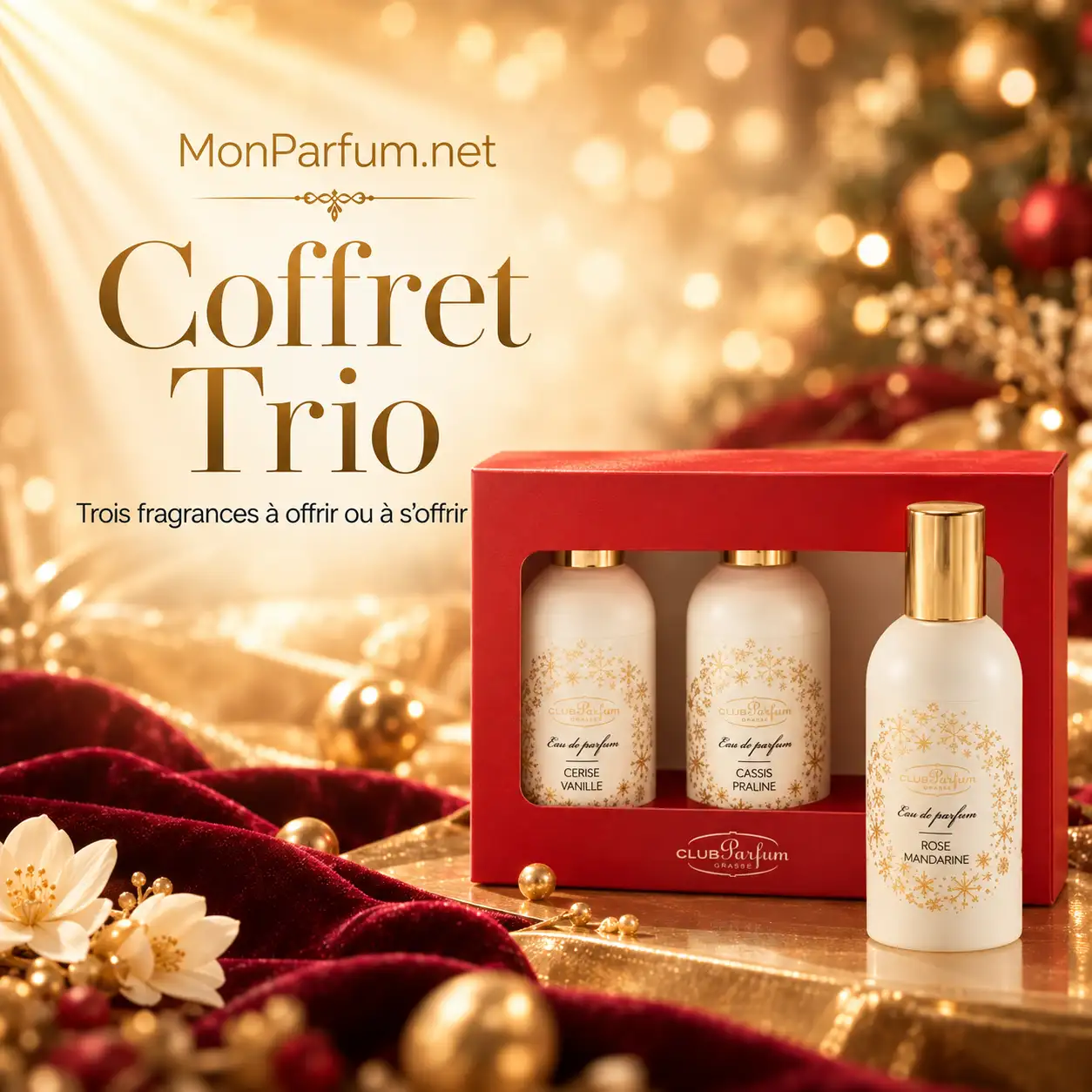 Coffret trio de parfums club parfum