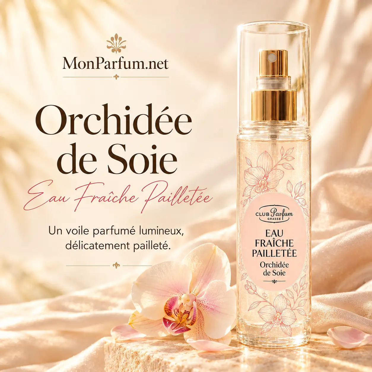 Orchidée de Soie, éclat pailleté club parfum