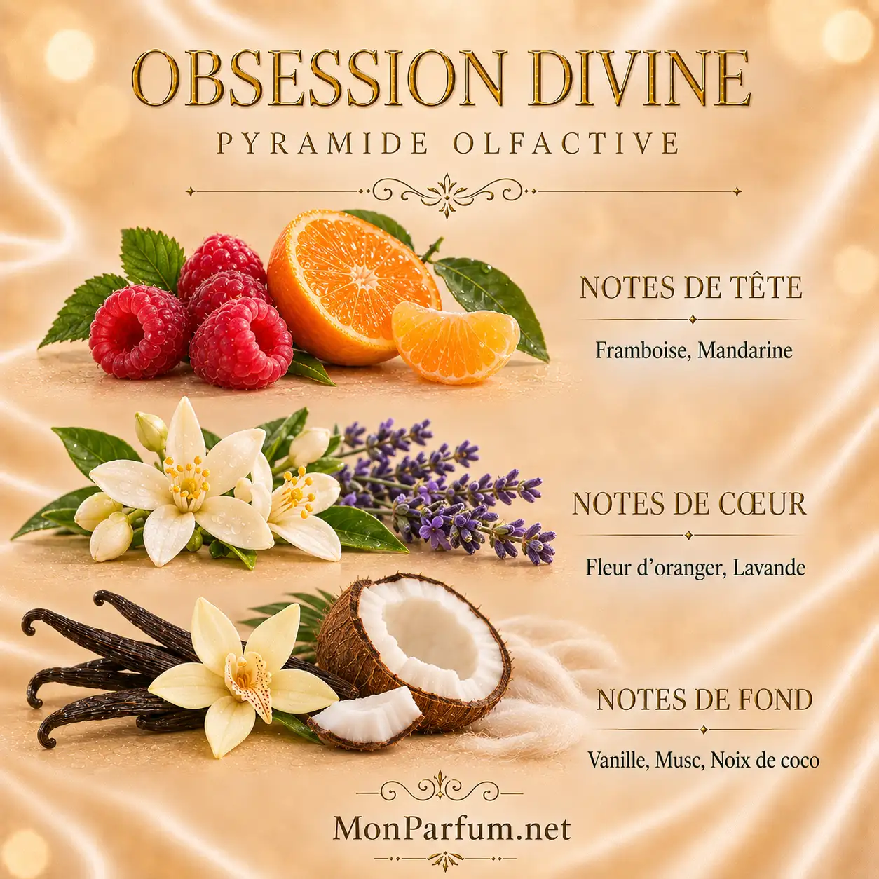 Pyramide olfactive d’Obsession Divine Club parfum